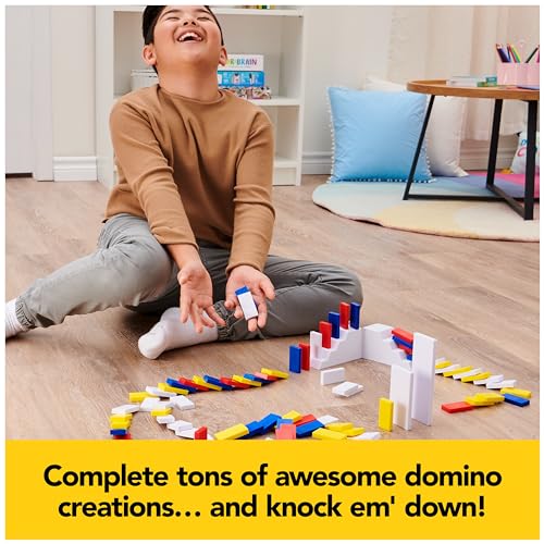 Spin Master Games H5 Domino Creations 100 Piece Set By Lily Hevesh, Family Game For Adults And Kids Ages 5 And Up, Classic Set, 20127489