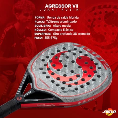 Sane AGRESSOR VII Juani Rubini Padel Racket