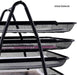 SHOWAY ECVV Desk Deposit Tray 4 Layer A4 Metal tray Office Desk Organiser Paper office Mesh Document Basket File Paper Tray Letter Organiser Holder Desktop Accessories