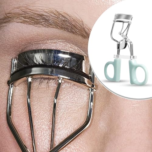 BEETO Eyelash Curler with Pads, Professional Eyes Makeup Tools for Women Curled Eyelashes, Beauty Must-have for Makeup Lovers (A)