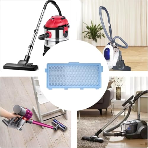Bamyli Air Clean Filter, Hepa Filter, Vacuum Filters, Replacement HEPA Air Clean Filters Compatible with Miele S4000, Compatible with Miele S5000 Series Vacuums (Blue)
