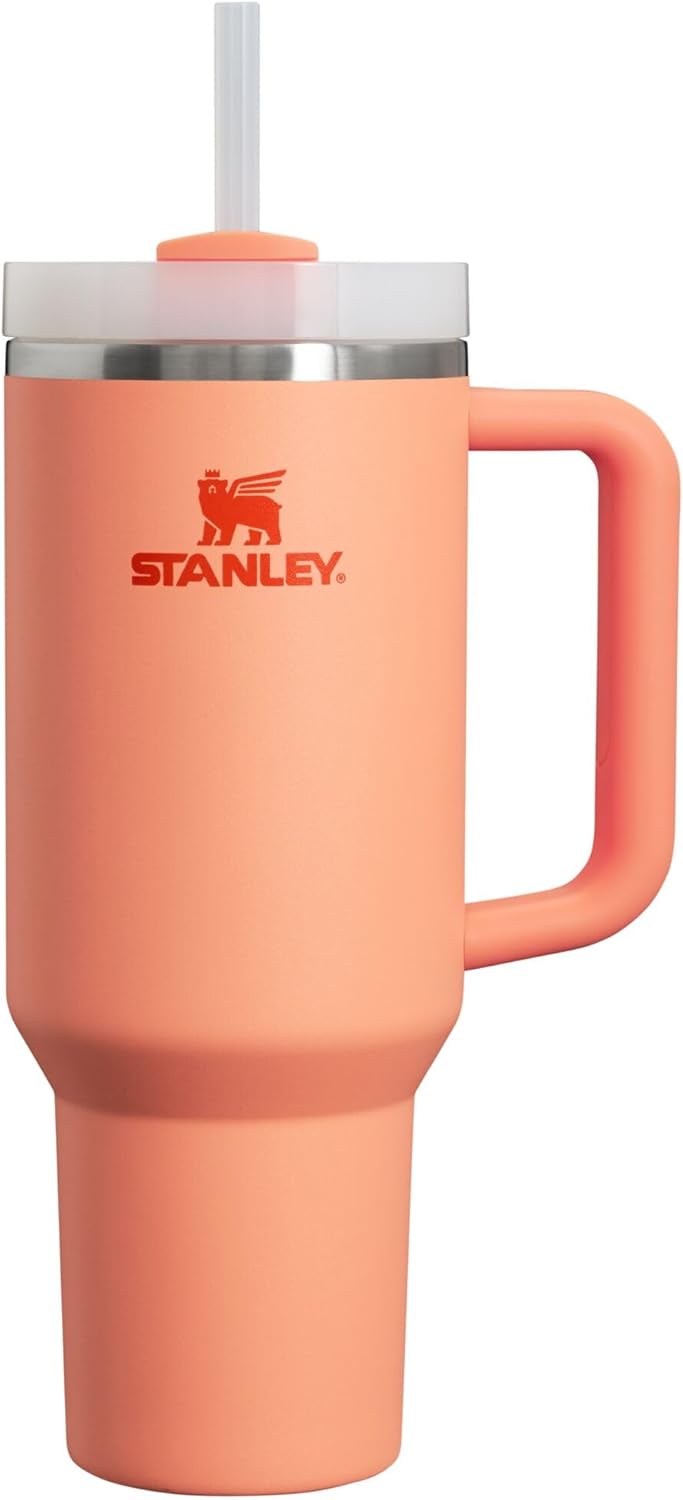 Stanley Quencher H2.0 Tumbler with Handle & Straw 40 oz | Twist On 3-Way Lid | Cupholder Compatible for Travel | Insulated Stainless Steel Cup | BPA-Free | Seafoam