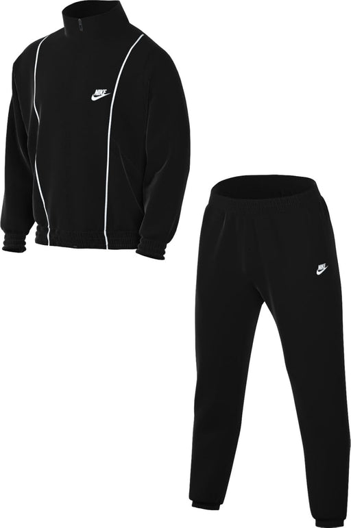 Mens CLUB WVN TRK SUIT SET - BLACKSMOKEGREYLTSMOKEGREY(WHITE)
