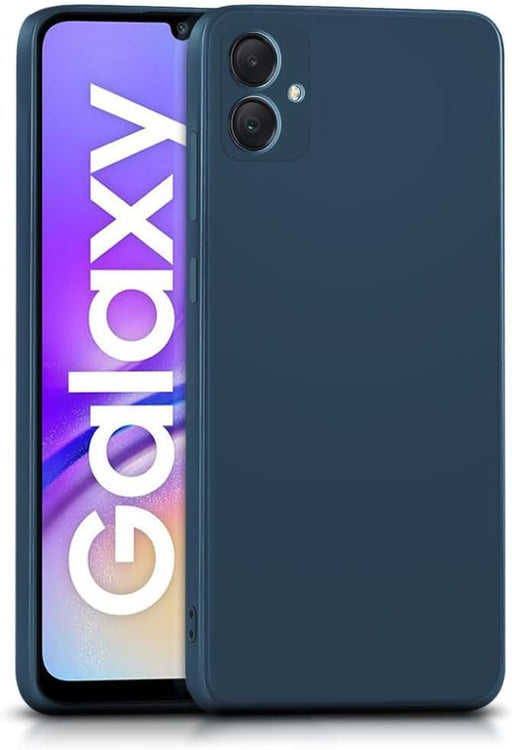 Zubitech Samsung Galaxy A06 Clear Transparent Case Soft Flexible Silicone Back Cover Anti Drop Shockproof Case with Reinforced edge Bumper Corner for Samsung Galaxy A06 (Clear) - Blue