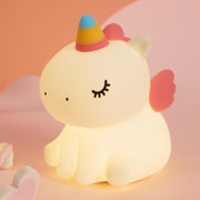 Children's Night Light Panda Night Lamp, Children, 3 Light Modes, Nursing Light, Dimmable with Timer, Touch Control, Silicone Night Light Baby, USB Rechargeable Panda Lamp - Unicorn