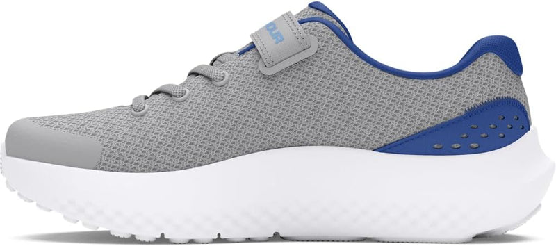 Pre School Surge 4 Alternate Closure boys Running Shoe - Mod Gray / Tech Blue / Horizon Blue