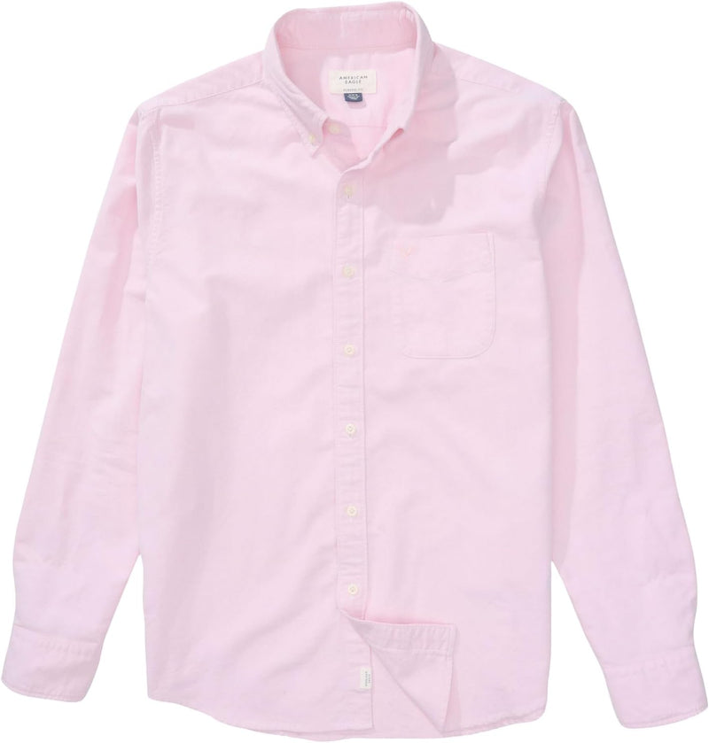 American Eagle Mens AE Everyday Oxford Button-Up Shirt Classic