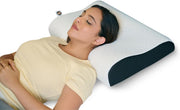 Cervical Neck Pillow Memory Foam for Neck Pain Relief Ergonomic Contoured Design for Spinal Alignment & Posture Ultra-Responsive Foam with Washable Cover Queen, White, 1 Pack - Memory with White Jacquard Cover Queen (Pack of 1)