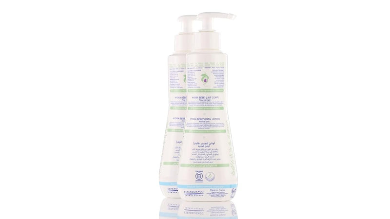 Mustela, Hydra Bebe Body Lotion with Organically Farmed Avocado, 300 ml, Pack of 2