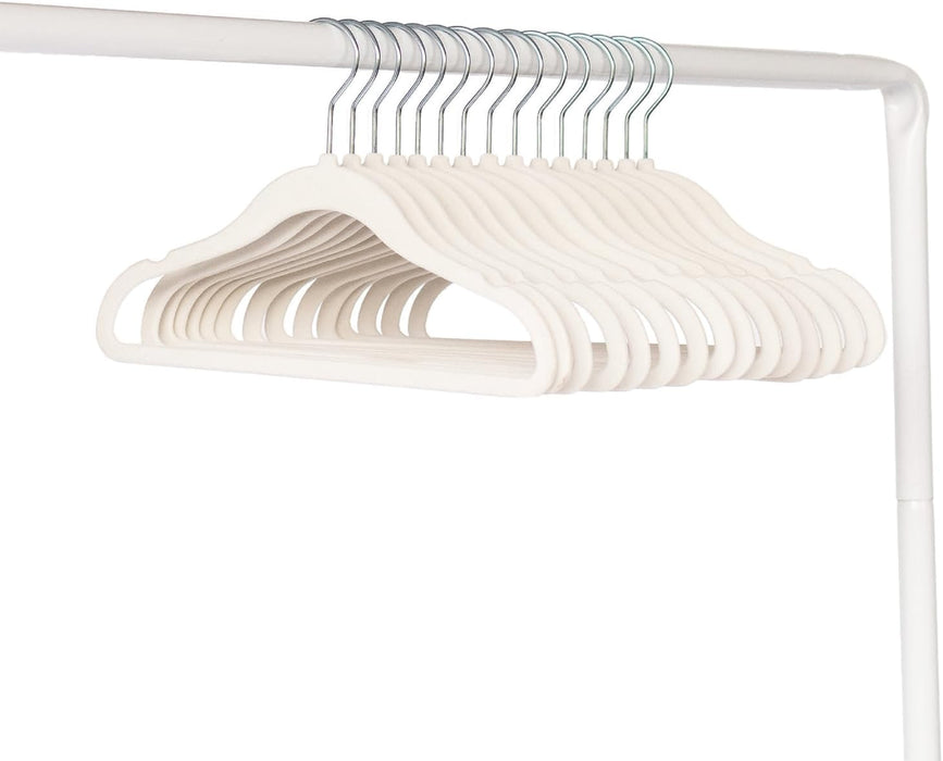 3 Sprouts Baby Hangers, Non-Slip Velvet Hangers, Kids Hangers - Pack of 15 - Pink