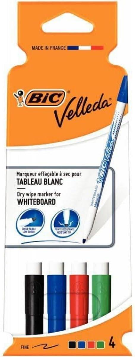 BIC Whiteboard-Marker Velleda 1721, 4 Stück
