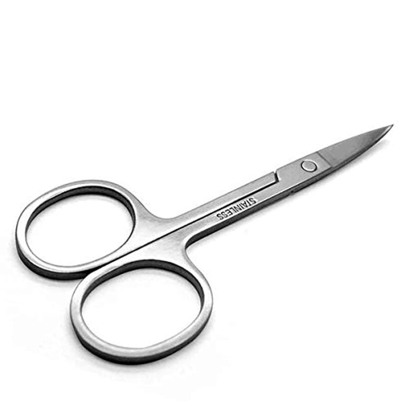 Stainless Steel Scissor with Curved Sharp Edge Blades for Eyebrow,Facial Hairs and False Eyelashes 2986