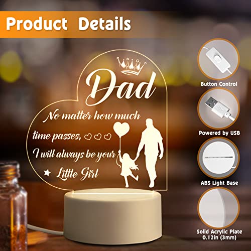 BPA® Father's Day Gifts for Dad from Daughter - Dad Birthday Gifts, Father Daughter Gifts for Thanksgiving