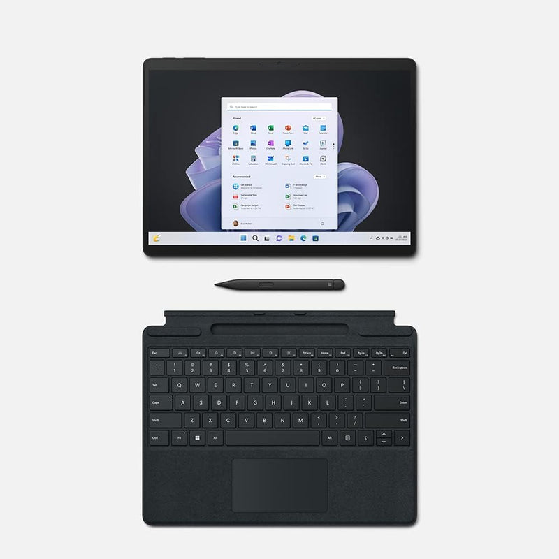 Surface Pro 9 with 2880 X 1920 (267 PPI) PixelSense Display, Intel Core i5-1235U, Intel Integrated graphics, 8GB RAM, 256GB SSD, Windows 11 Home, Graphite - QEZ-00025 Device Only