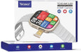 Telzeal TC42 AMOLED 4G 2.2 Inch AMOLED Display Smartwatch with 8MP Camera Sim card Slot 3 Pair Straps and Charging Cable Designed for Ladies and Gents (Silver)