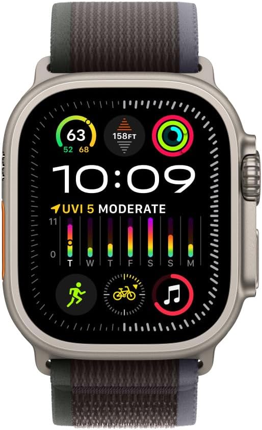 Apple Watch Band - Trail Loop - 49mm - Green/Grey - S/M