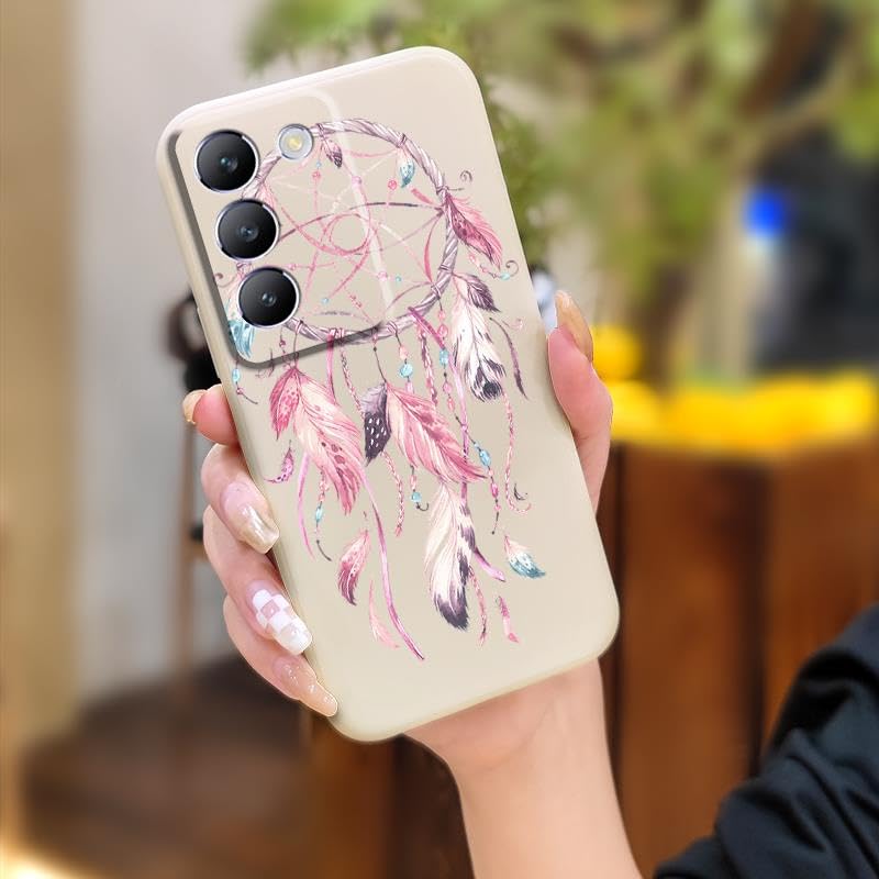 Lulumi-Phone Case For VIVO Y100 5G Indonesia/Y200E 5G/V30 Lite, phone cover Silicone mobile phone case Solid color protective cell phone cover Durable Skin feel silicone Soft Case
