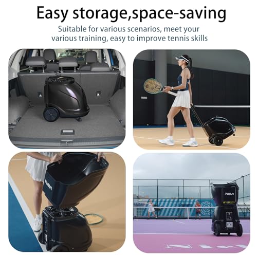 PT-9001Pro Pro Padel Ball Machine - Smart App Control Automatic Ball Launcher | Perfect for Solo Training & Club Coaching | Ultimate Padel Equipment
