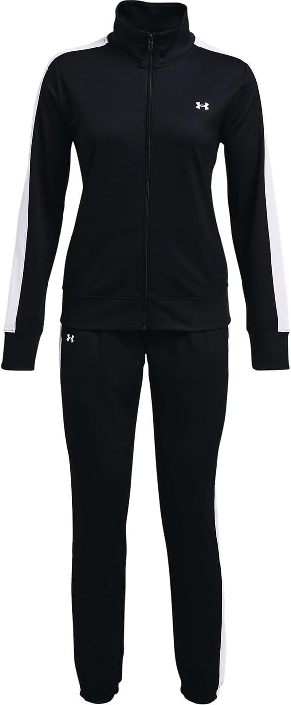 Womens Tricot Tracksuit Black / / White XXL .