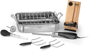 Cuisinart 744-24 Chef's Classic Stainless Stockpot with Cover, 6-Quart - Roaster, Rack, and Tools