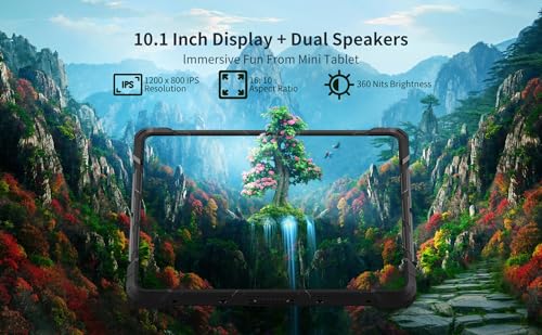 HEIGAOLAPC Win 10.1 Inch Touch Tablet, Rugged Tablet 16000 mAh, 8GB Ram128GO Rom, Camera USB3.0 BT4.2 GPS HDMI SIM 4G LTE, FHD, 5G-WiFi Unbreakable Tablet
