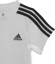 Unisex-child Essentials Sport Set Tracksuit - White/Black
