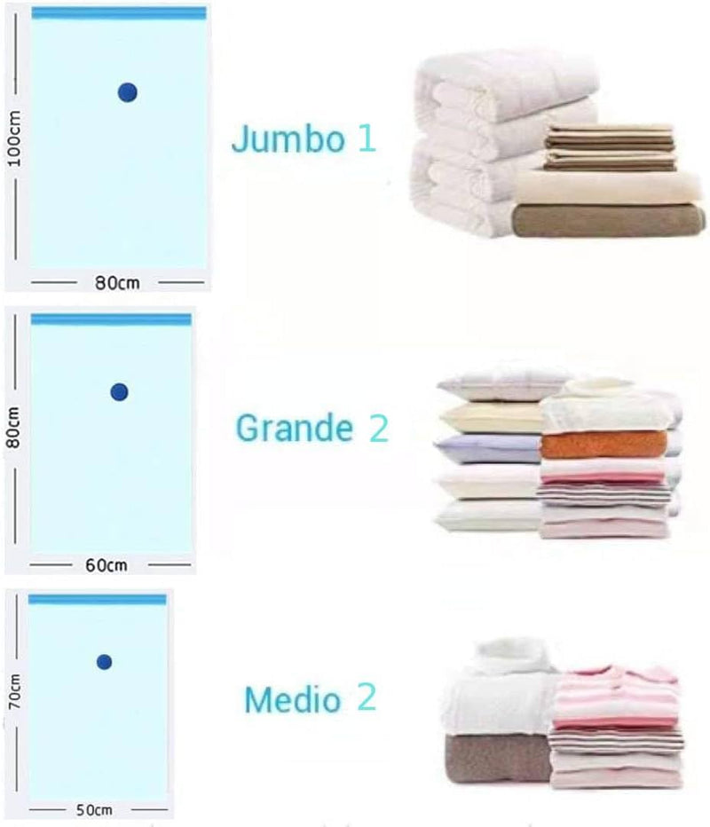 MOMENT 5 Pack Vacuum Storage Bags,Space Saver Bags With Suction Pump,Vacuum Sealer Bags for Store Clothing,Comforters,3 Size: 2Pcs 50 70cm2Pcs 60 80cm1Pcs 80 100cm - Pack 5, Size: 50x70 cm, 60x80 cm, 80x100 cm 5 PACK