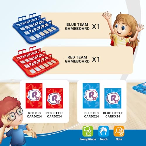Reva Guess Who Is It? - Classic Arabic Board Game for Kids & Adults | Fun Puzzle Game for Family & Friends | Hours of Entertainment