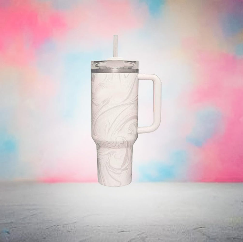 Quencher H2.0 Flowstate Tumbler Stainless Steel Vacuum Insulated Tumbler With Lid and Straw - For Water, Iced Tea, Coffee And More (BubbleGum)