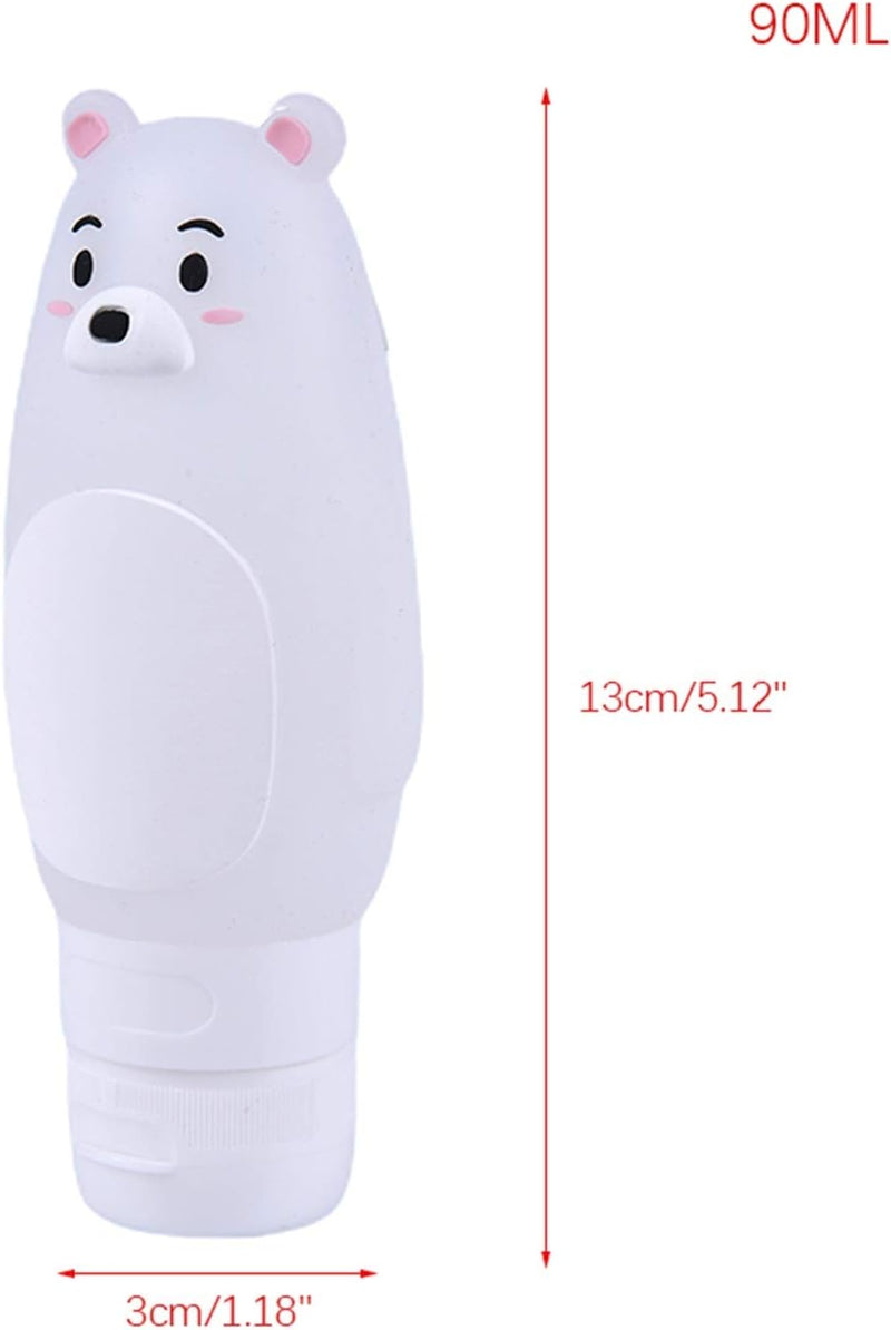 Cute Portable Silicone Travel Case Refillable Bottle Organizer Storage Bottle 50/70ml zhengpingpai (Color : 70ml as pic)