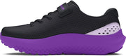 Pre School Surge 4 Alternate Closure boys Running Shoe - Black / Lavish / Salt Purple