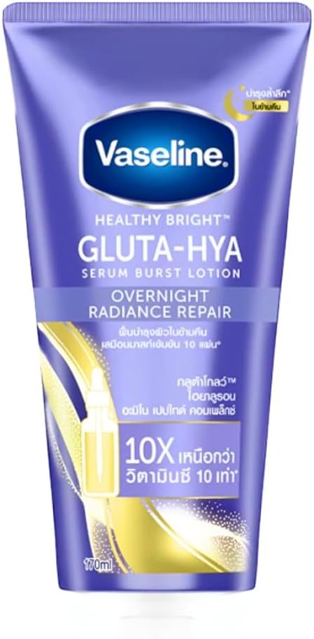 Healthy Bright Gluta Hya Serum Burst Lotion Overnight Radiance Repair 300Ml.