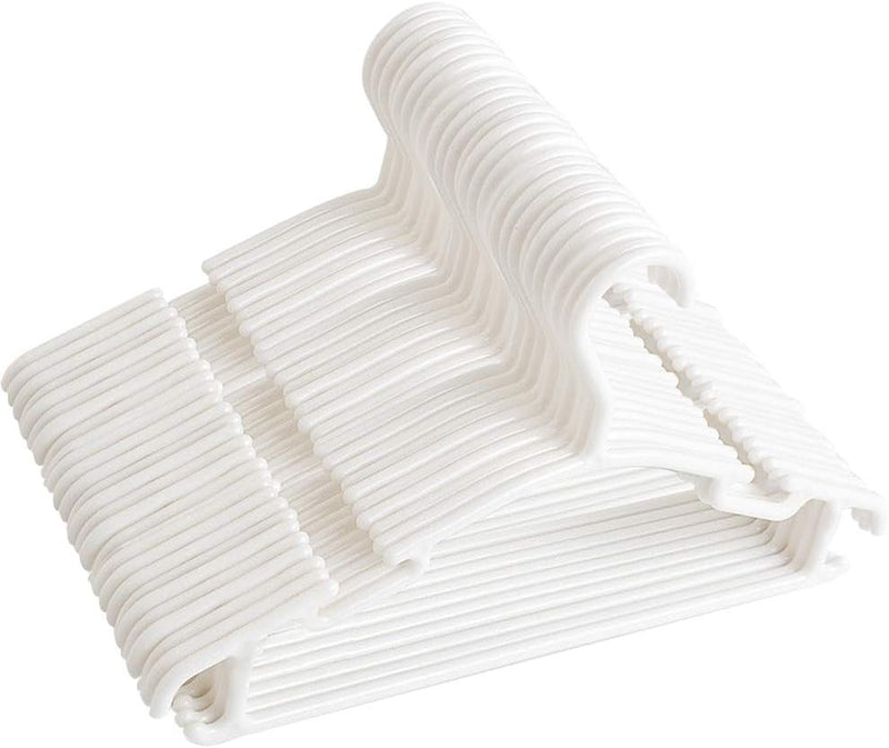 GoodtoU Baby Hangers Kids Hanger Plastic Toddler Hangers Childrens Infant White Hangers 80 Pack