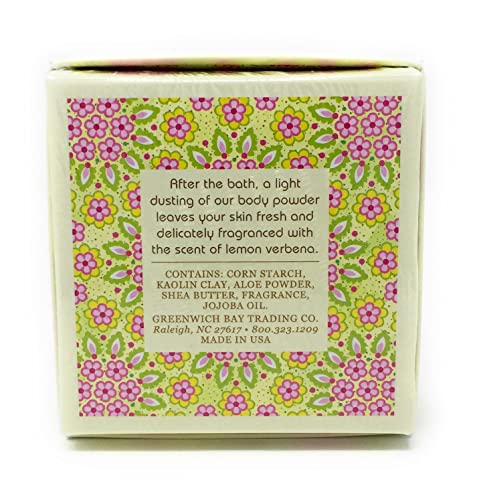 Greenwich Bay Trading Company Co. Scented Dusting Powder, 4 Ounce, Lemon Verbena