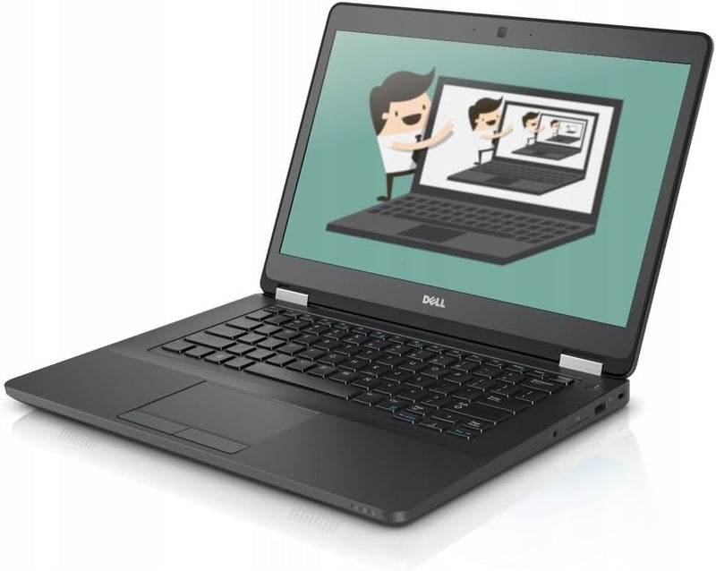 Dell (Refurbished) Fast Latitude E5470 HD Business Laptop Notebook PC (Intel Core i5-6300U, 8GB Ram, 256GB Solid State SSD, HDMI, Camera, WiFi, SC Card Reader) Win 10 Pro ., Black