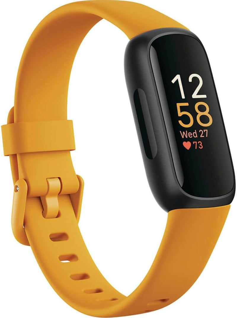 Fitbit Inspire 3 Health &-Fitness-Tracker with Stress Management, Workout Intensity, Sleep Tracking, 24/7 Heart Rate and more, Lilac Bliss/Black, One Size (S & L Bands Included)