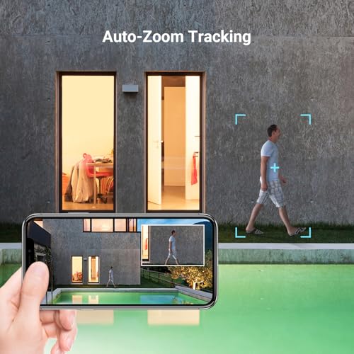 EZVIZ 4K WLAN IP PT Camera, Outdoor Camera with AI Person Detection, Active Defense, 30 Metre Colour Night Vision and Double Lens, H80x