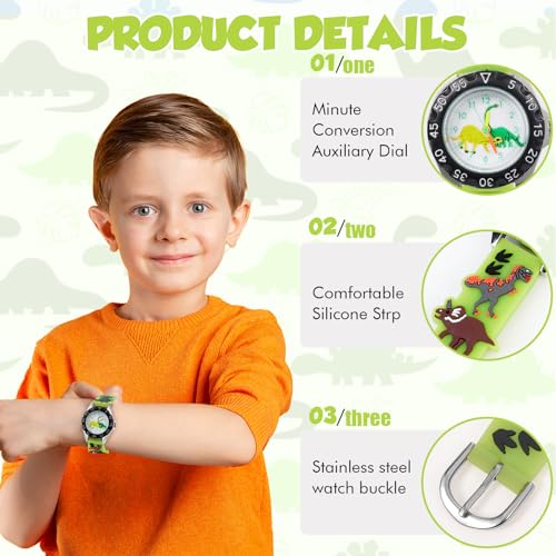 Vspek Kids Digital Watch Kids Wrist Watch for Girls, 3D Cartoon Embossed Strap, Girls Gifts, Birthday Gifts for Girls Age 3-13