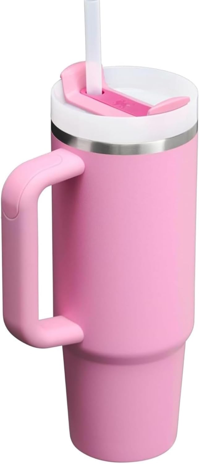 Fountain 40oz Stainless Steel Quencher H2.0 Vacuum Insulated Tumbler with Lid and Straw for Water, Iced Tea or Coffee, Smoothie (oud Cream)