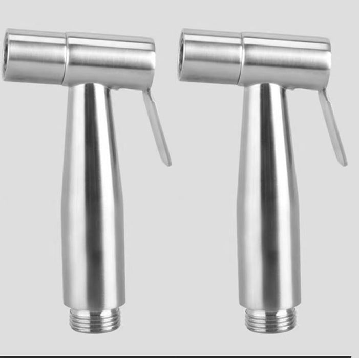 2 Pieces Bidet Toilet Sprayer Head Stainless Steel Handheld Bidet Sprayer Cloth Bathroom Diaper Sprayer for Kitchen and Toilet Cleaning (Bidet Sprayer Head) Golden