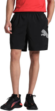 mens M TAD ESSENTIAL BIG LOGO 7" Woven Short Woven Shorts (pack of 1) - PUMA Black