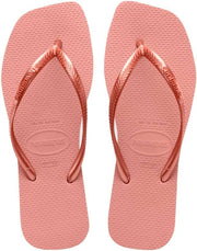 HAVAIANAS SQUARE womens Flip Flops - CROCUS ROSE