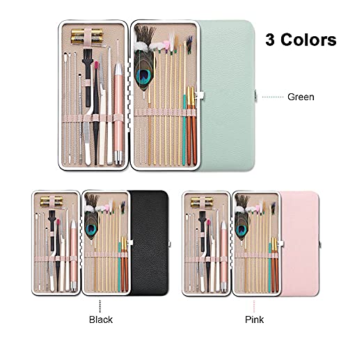 23PCS Earwax Removal Kit Ear Pick Set Earwax Remover Spoon Ear Care Tools for Ear Massage Adult Earpick Ear Picker with LED