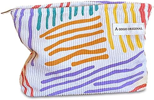 STARDW Flower Cosmetic Bags Makeup Bags for Women and Girls,Travel Makeup Bag Large Capacity Canvas Makeup Bag,Makeup Organizer Bag Zipper Pouch, Embossed pink, Large Capacity Aesthetic Makeup Bags