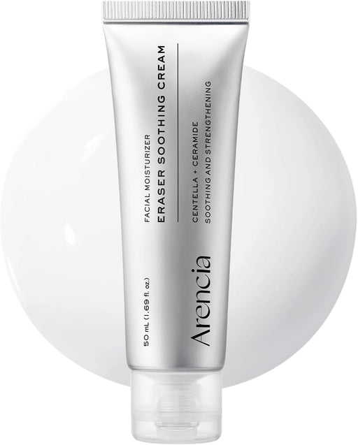 Eraser Soothing Cream, Facial Moisturizer with Centella & Ceramide, Hydrating Face Cream for Sensitive Skin, Lightweight Barrier Support, 50ml / 1.69 fl oz