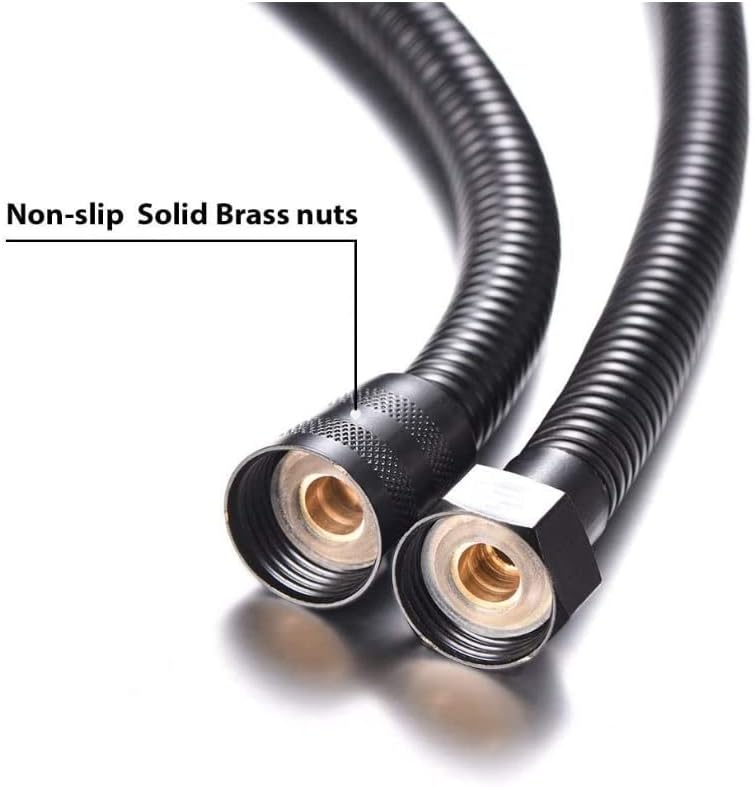 hairstore Black Small Compact Bidet shattaf Sprayer with Black Hose 1.5 m Cloth Diaper Sprayer Bathroom Handheld Bidet Toilet Stainless Steel Tap Spray Shattaf Toilet Cleaning Faucet,