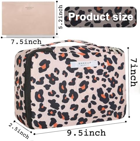 Queboom Travel Makeup Bag Cosmetic Bag Makeup Bag Toiletry bag for women and girls