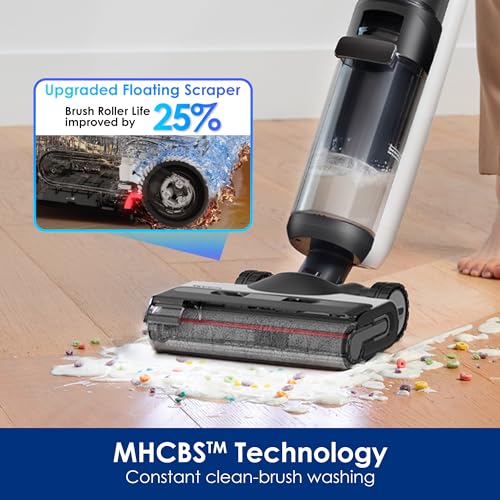Tineco Floor ONE S7 Combo Smart Wet Dry Vacuum Floor Cleaner Mop, 5 in 1 Multi-Function Up to 65 Mins Runtime Self-Cleaning Dual-Edge Cleaning Whole-House Cleaning