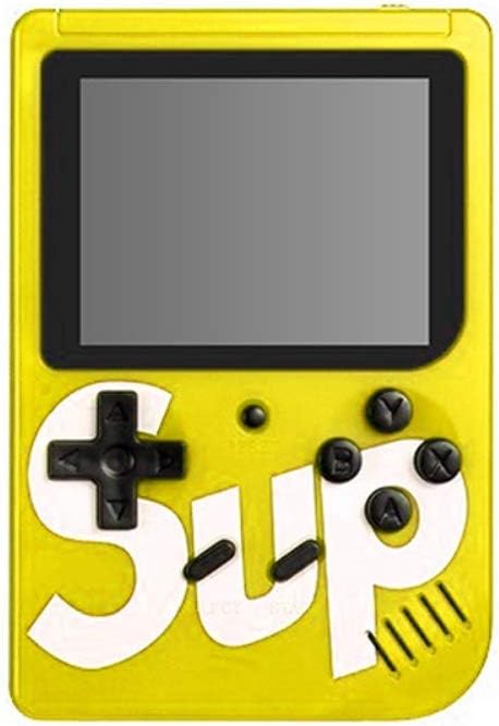 AWH INJOY SUP Game Box - 400 Retro Games in 1 Mini Console Can Connect to TV Yellow