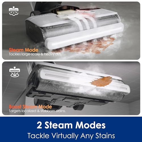 Tineco Floor One S7 Steam Cordless Wet Dry Vacuum Steam Mop All-in-One, Hard Floor Cleaner with 284F HyperSteam, Self-Cleaning, Edge Cleaning, Safe for Kids & Pets